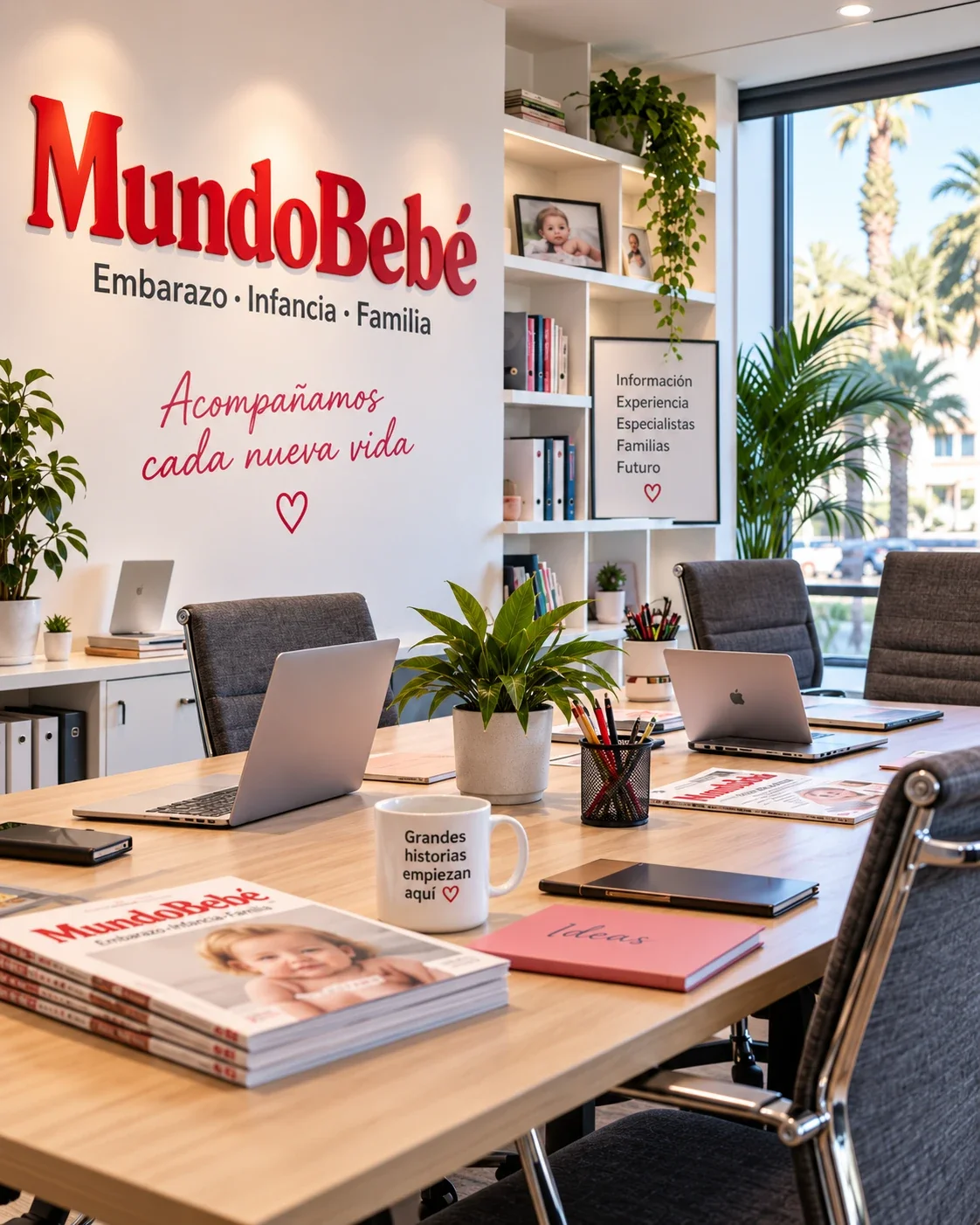 Despacho de la Dirección editorial de MundoBebé Canarias